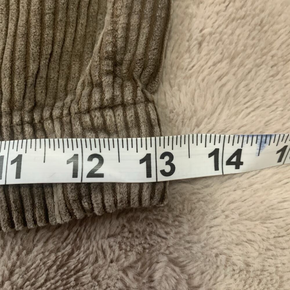American Eagle Corduroy Wide Leg Pants XL Brown Pull On Drawstring Baggy - Picture 5 of 14
